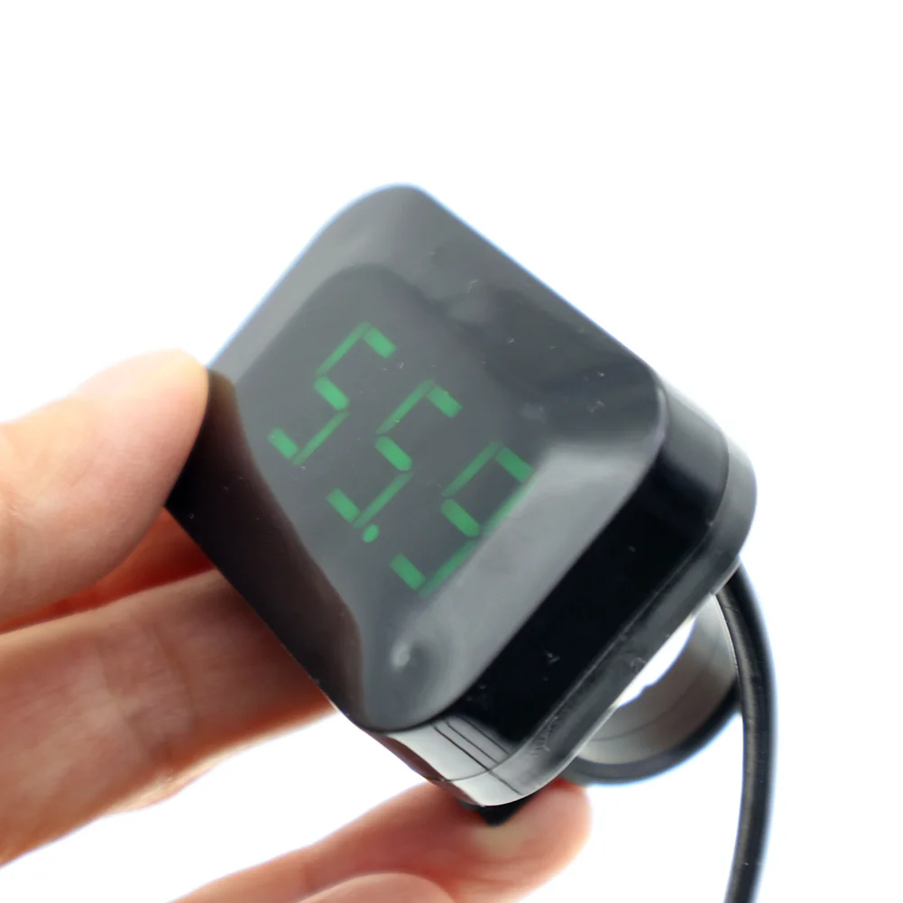12V 100V DC Digital Panel Meter for Electric Tricycles Baby Cars E-Bikes Battery Voltage Monitoring Black ABS Design