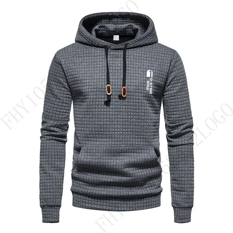 

New autumn and winter men's casual sportswear, fashionable fitness men's long-sleeved hooded sweatshirt and jogging top