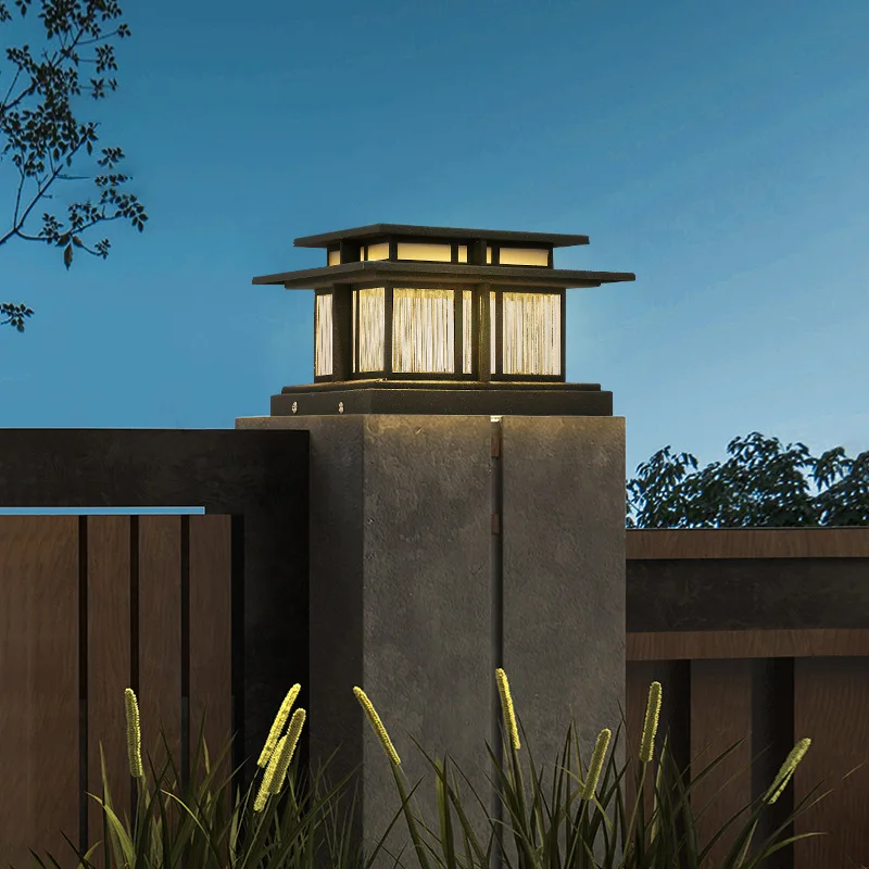 YYHC-Solar Wall Lamp for Villa  Waterproof Outdoor Courtyard Lamp with Gate Post Solar Lights for Garden and Courtyard