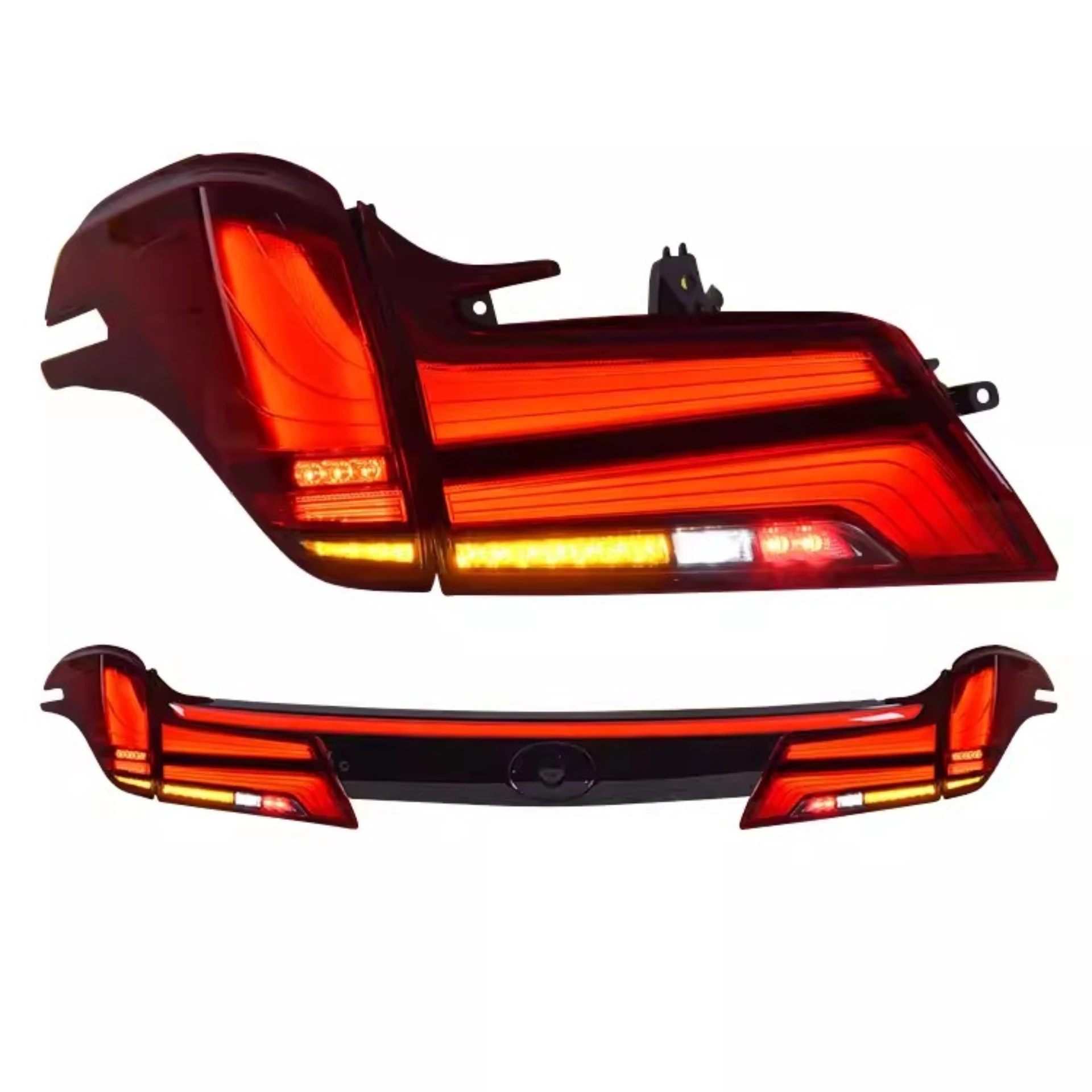 LED Taillight Assembly Through Lamp for Toyota Alphard Vellfire 15-22 Modified Brake Light Turn Signal Car Accessories