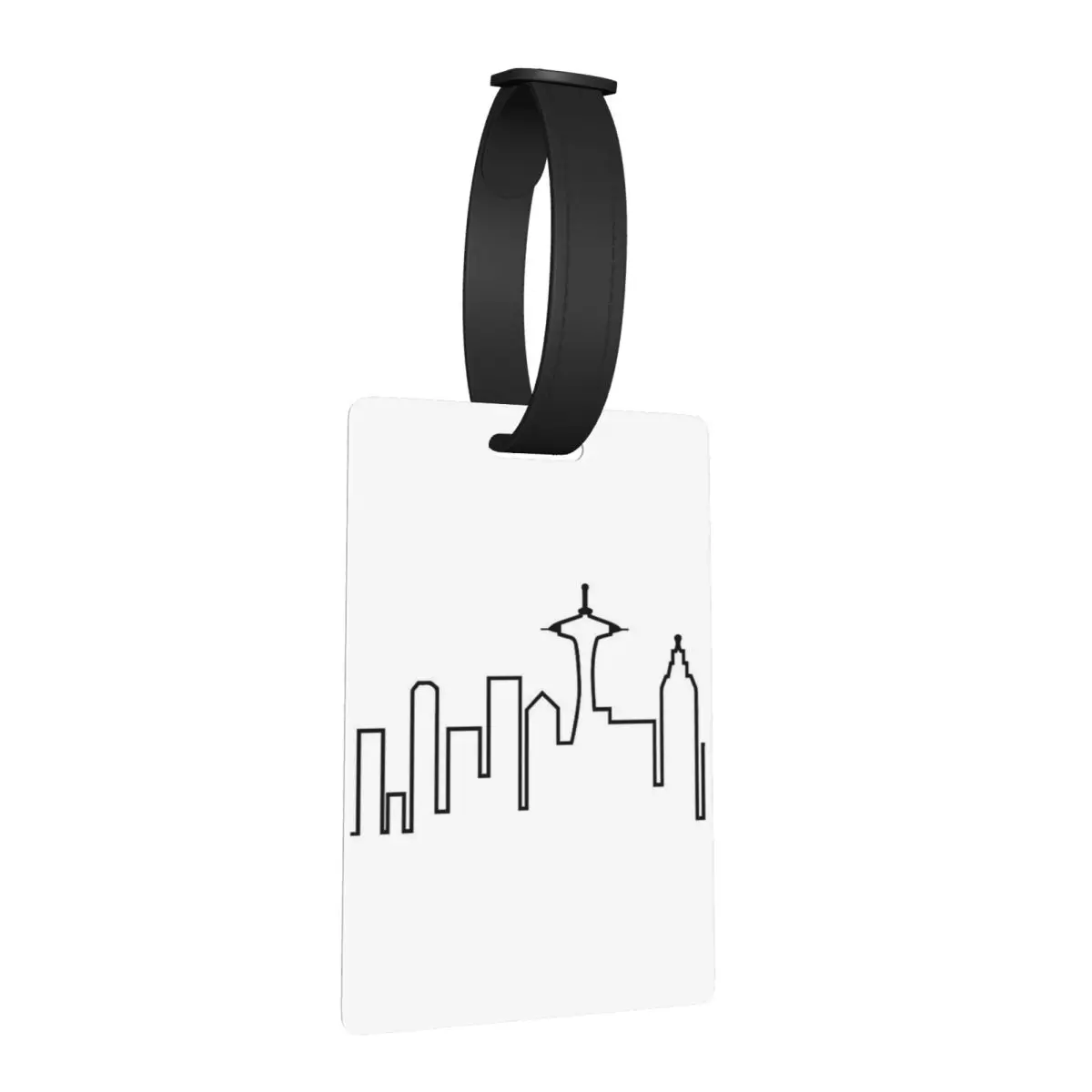 

Frasier - Seattle Silhouette Luggage Tags Suitcase Accessories Travel Baggage Boarding Tag Label Holder ID Name Address