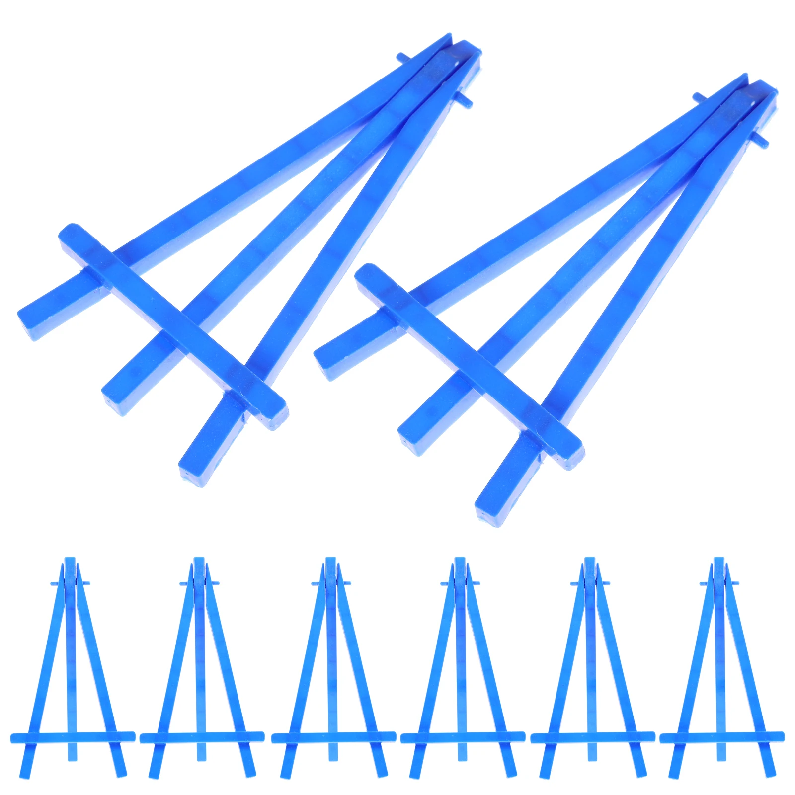 

10pcs Mini Easel Tripod Stand Small Tabletop Plastic Child Sketch Drawing White Storage Rack Foldable Lightweight