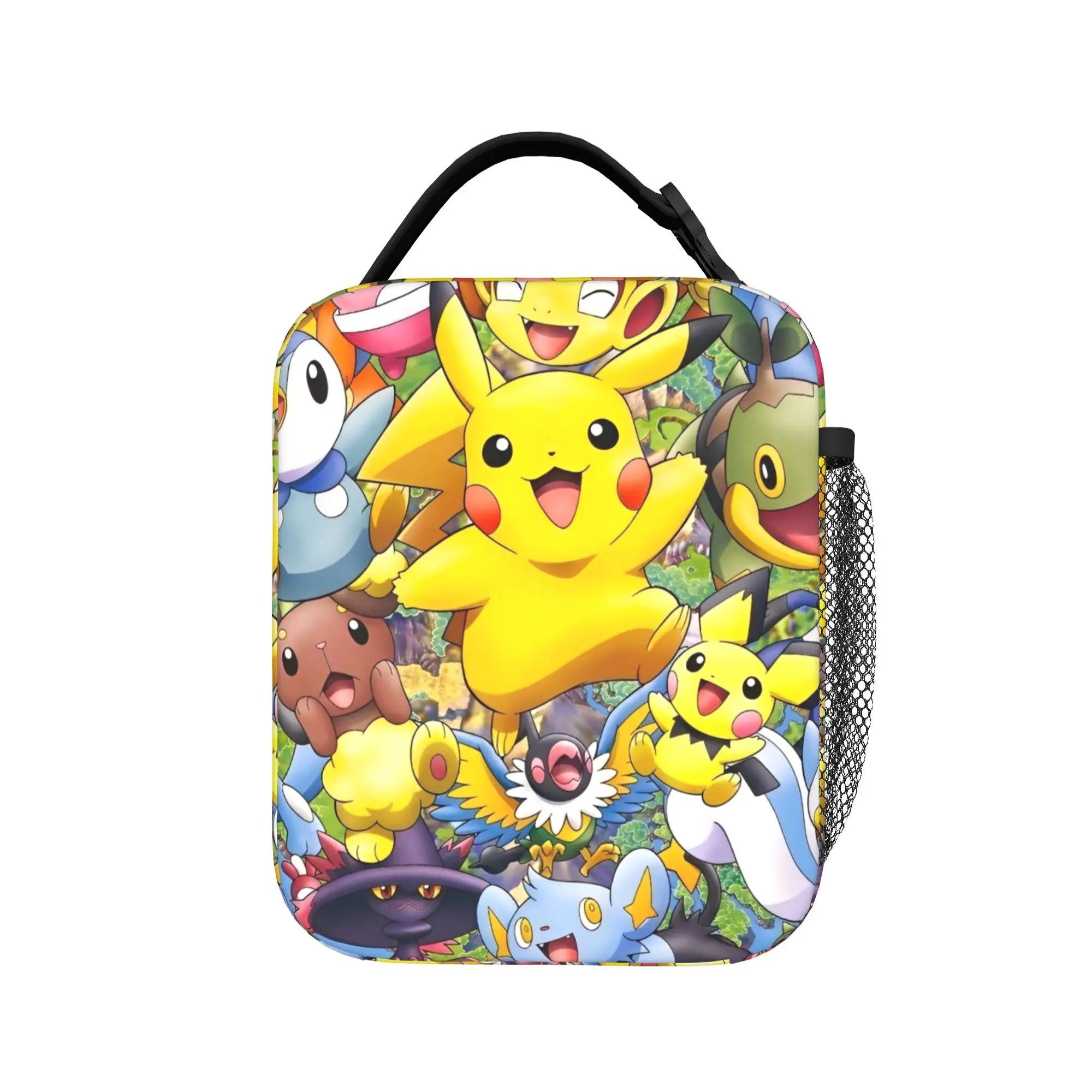 

Cute Cartoon Manga Poke-Mon Insulated Lunch Bag Thermal Bag Meal Container Pokemon Lunch Box Tote Food Bag School Outdoor
