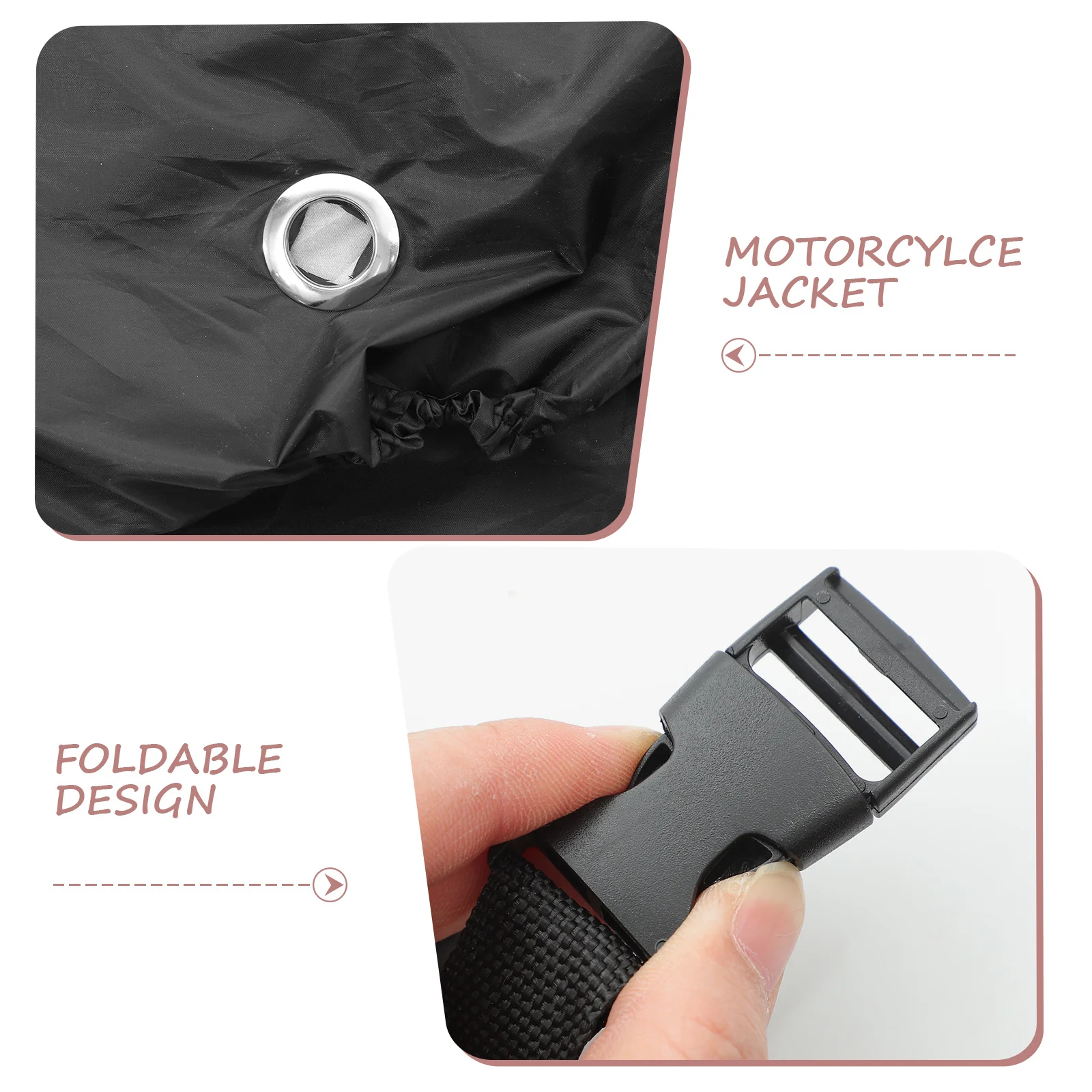 

Universal Motorcycle Cover Large Size Waterproof Uv Resistant Outdoor Scooter Bike Protector with Reflective Strips Secure