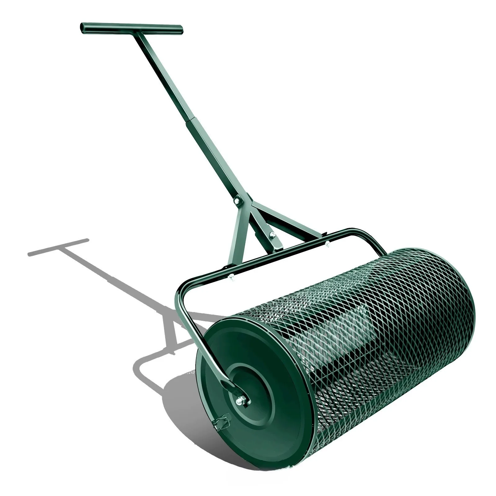 

24-Inch T-drum Spreader, Iron Plate Cutting Net, Split Metal Material, Lawn Garden Agriculture and Forestry