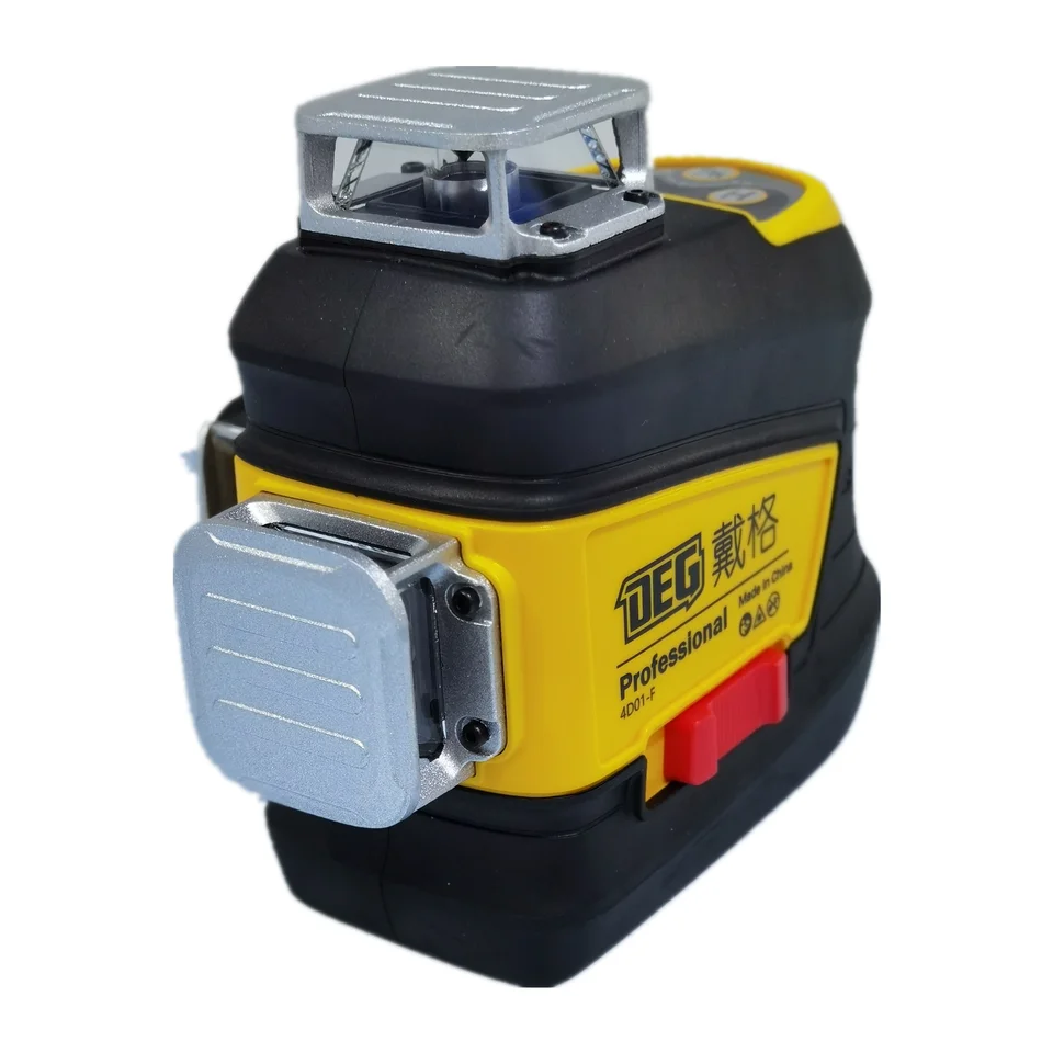 DEG 4D01-F12U 12 Lines Laser Tools Green Beam 360 Self Leveling 3D Laser Level with Li-ion Battery & Remote control