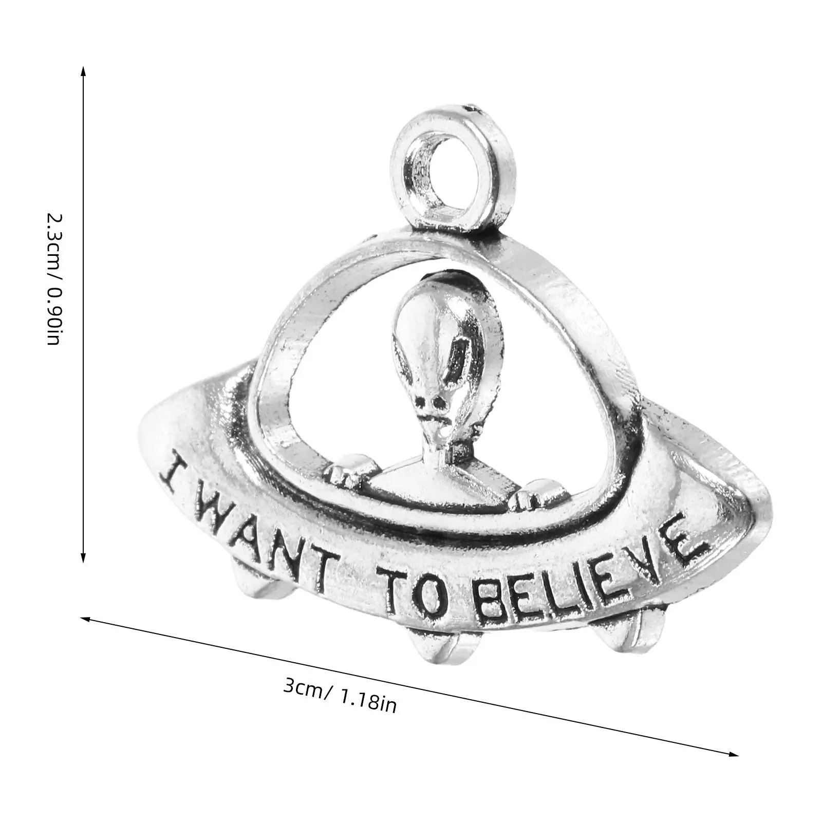 50Pcs Detailed Alien Movie Inspired Pendants Alloy Charms for Jewelry Making DIY Necklace Earrings Bracelets Party Crafts