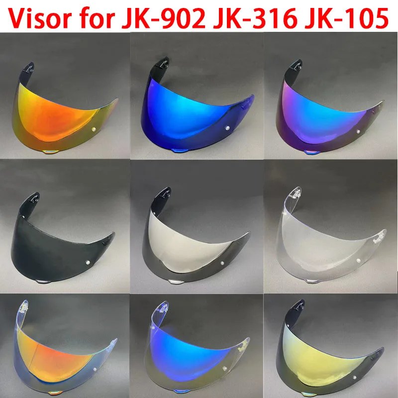 JK-902 Visor for JIEKAI JK-316 JK-105 Helmet face Shield High strength high toughness electroplated lenses helmet accessories