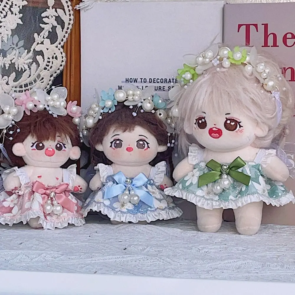 

Fashion Multi Color For Dresses Replacement DIY Pearl Dress Handmade for Headband Set 17CM Doll Suspender Skirt