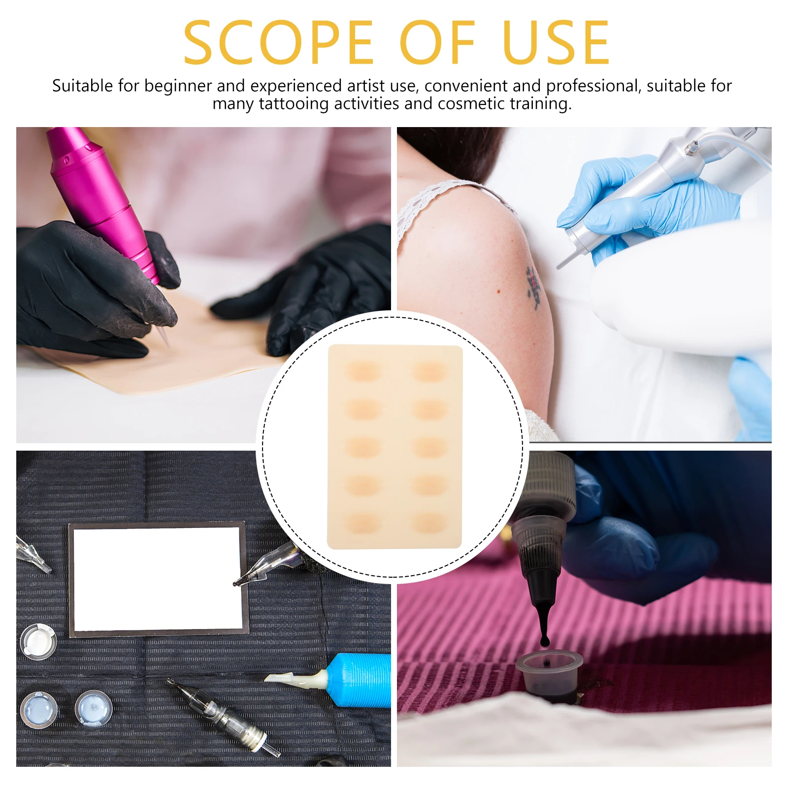 3 листа поддельные губы для практики кожи 3D силиконовые искусственные