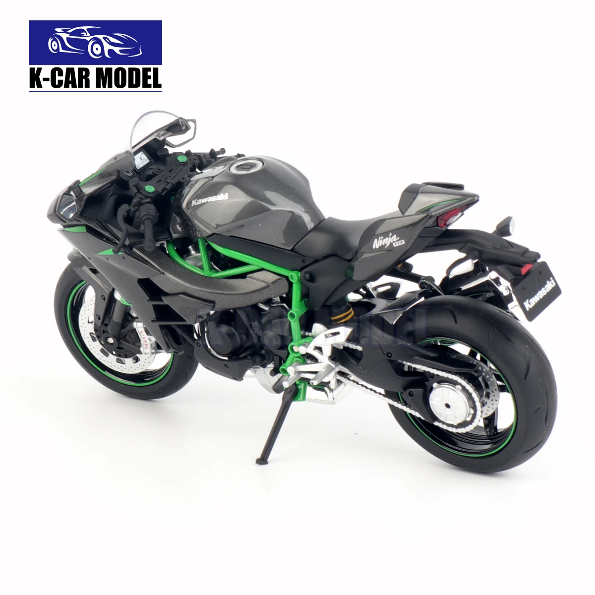 AOSHIMA 1/12 Kawasaki Ninja H2 H2R Motorcycle Diecast Car Model