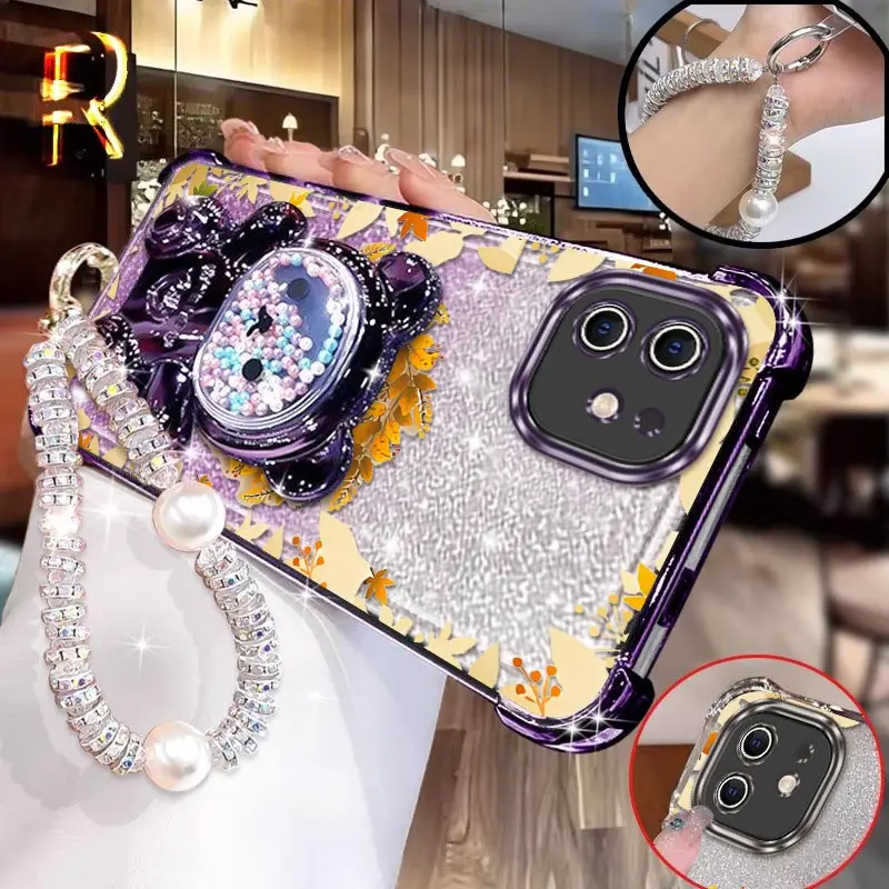 

Чехол-держатель для браслета с покрытием «Опадные листья» для iPhone 12ProMax 11 12X6 11ProMax 12Pro XR 11Pro XS 8 7 XSMAX Cover