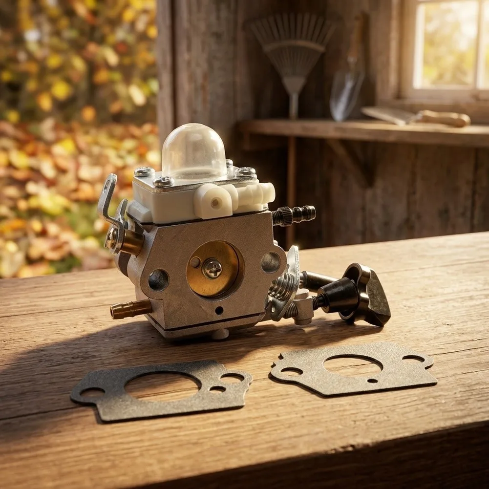For BG56 For BG56C SH56 Leaf Blower Carburetor Replacement with Metal Construction and Standardized Dimensions for Fit