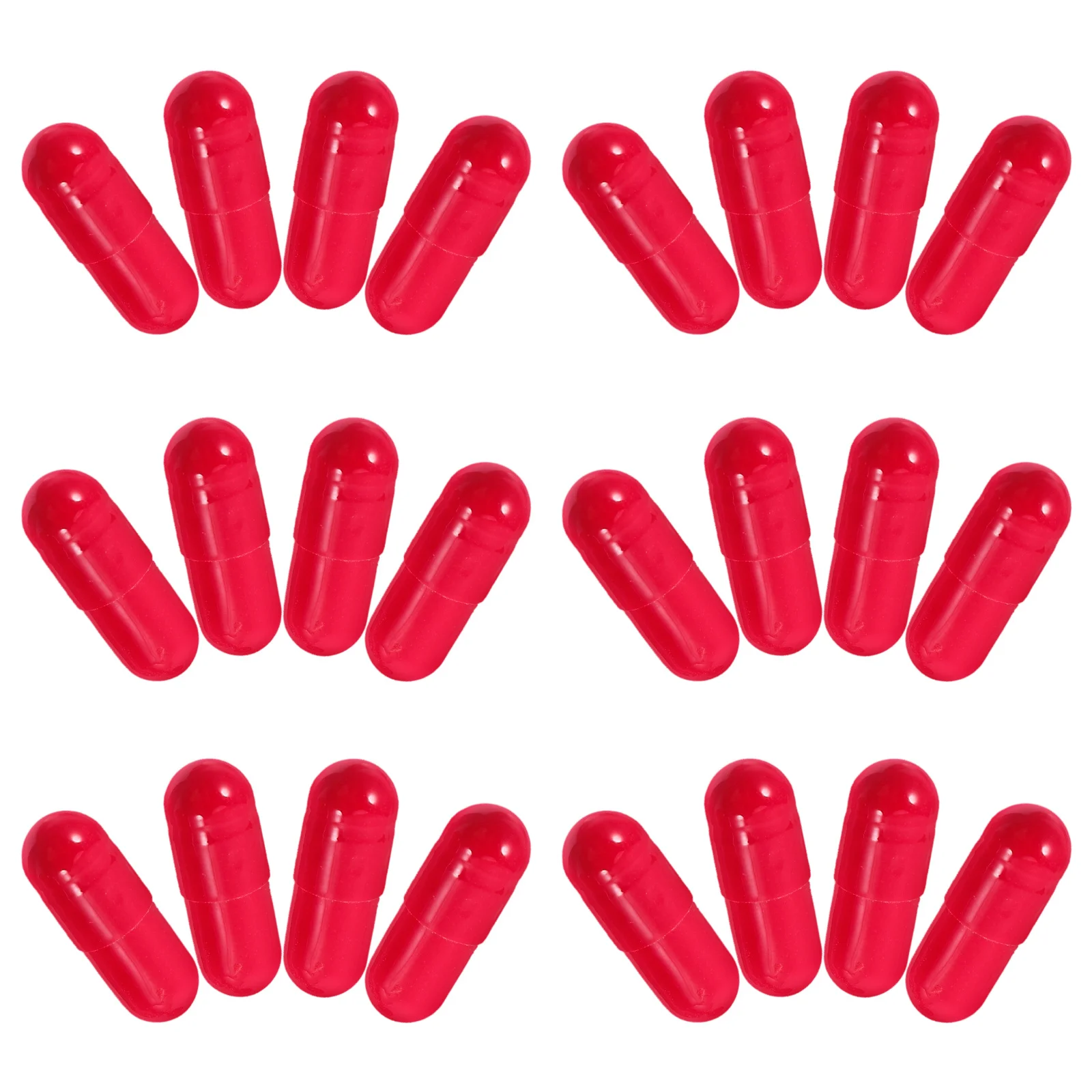 

24Pcs Fake Blood Capsules Realistic Bright Red Safe Halloween Prank Blood Pills for Cosplay Party Horror Effects
