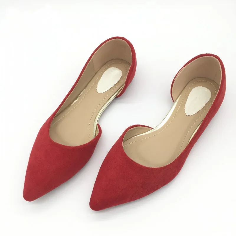 CEYANEAO Newest Women\'s Basic Flats Shoes Spring Autumn Pointed Toe Shallow Ballet Flats Shoes For Woman Ladies Single Shoes