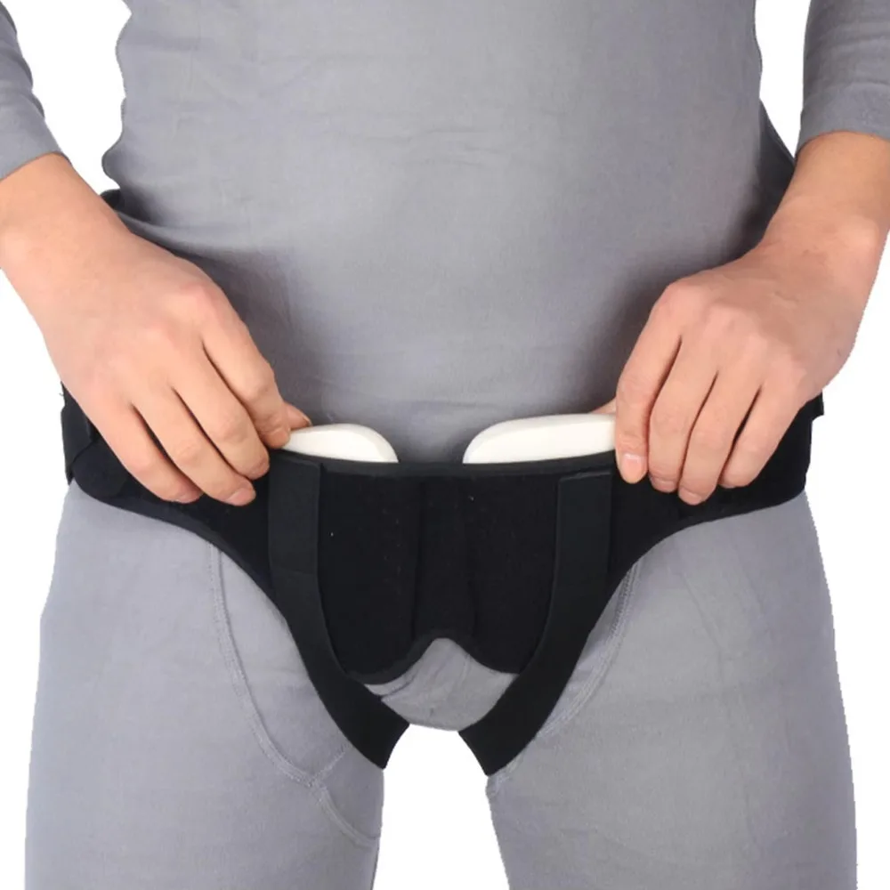 Adjustable Male Inguinal Hernia Support Belt Portable Small Intestinal Hernia Brace Band PU Foam Pads Male Inguinal Hernia Belts