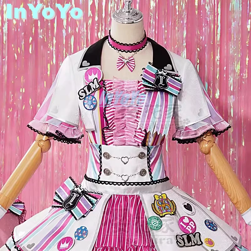 InYoYo Manaka Laala Cosplay Anime Pripara Costume Game Suit Nifty Lovely Lolita Dress Halloween Party Role Play Outfit Women S-X