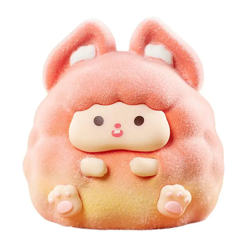 

Декоративные украшения из смолы, флокированная кукла из смолы, фигурка животных, коллекционные украшения для женщин, детей, девочек, взрослых