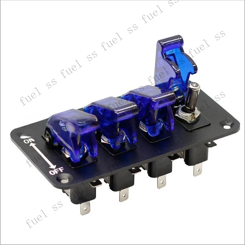 S+ Automotive Toggle Switch Panel with 20A Electrical Rating for Racing Cars