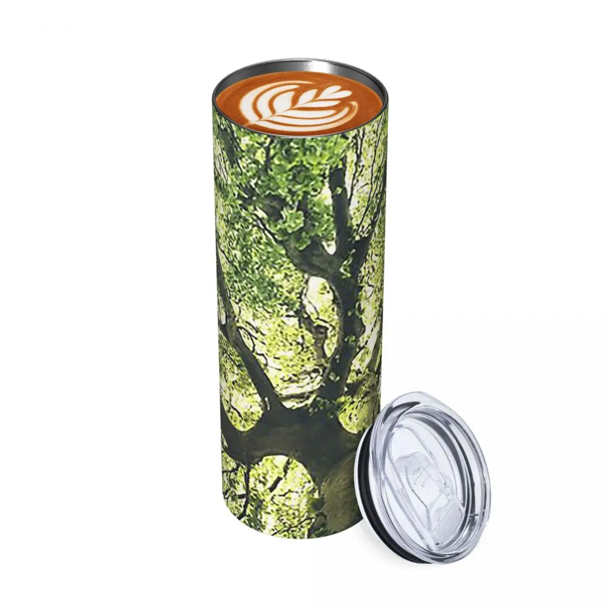 A Tree Covered In Magic Sunligh Stainless Steel Tumbler Vacuum Insulated Mug Thermal Cold Cups Straws With Lid 20oz