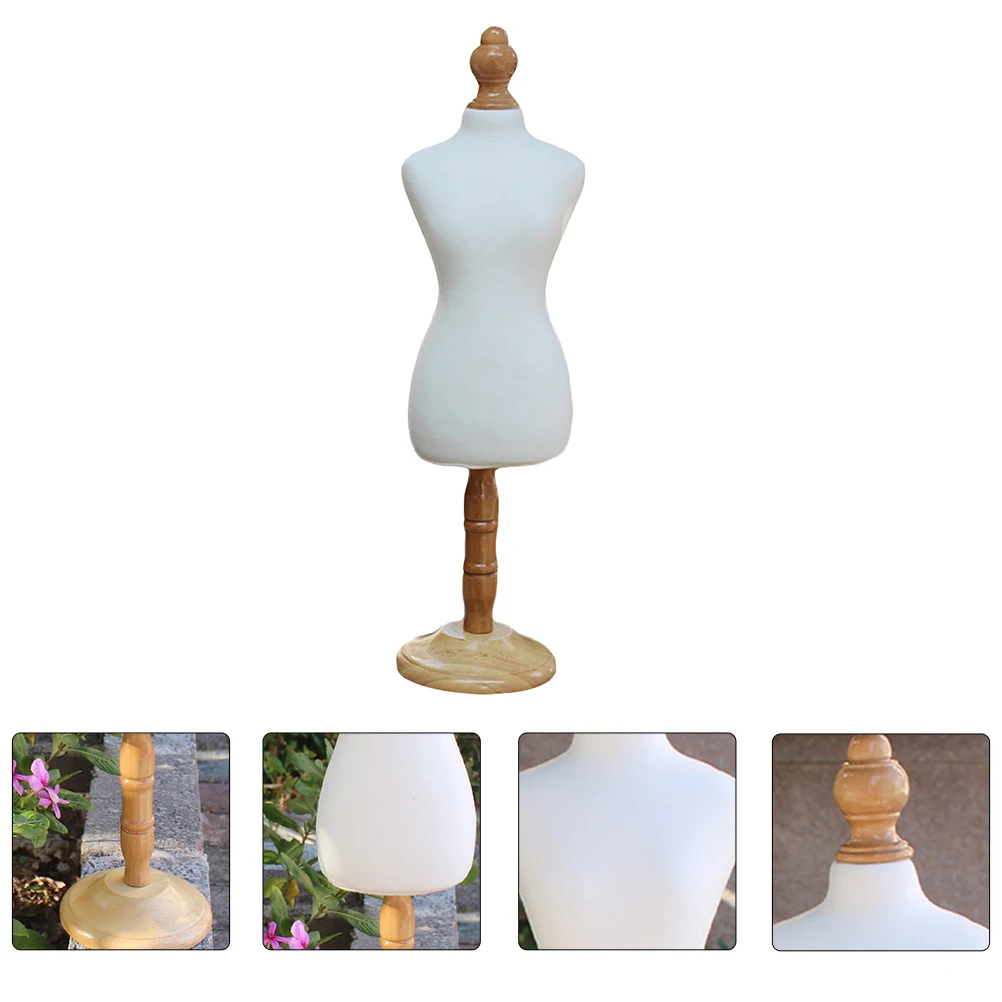 

Pet Clothes Model Rack Wooden Dress Display Mannequin Smooth Edges Coats Holder for Pet Costume Accessory