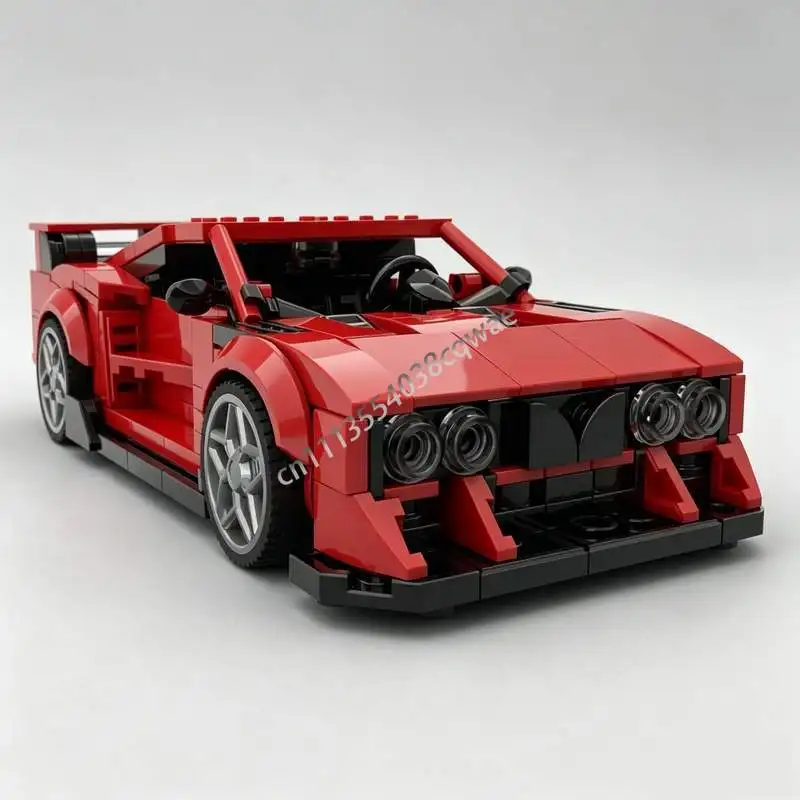 NEW 407PCS MOC Supercar Sports Car Model Custom Puzzle DIY Creative Assembly Technical Building Blocks Toy Gift Collection Set