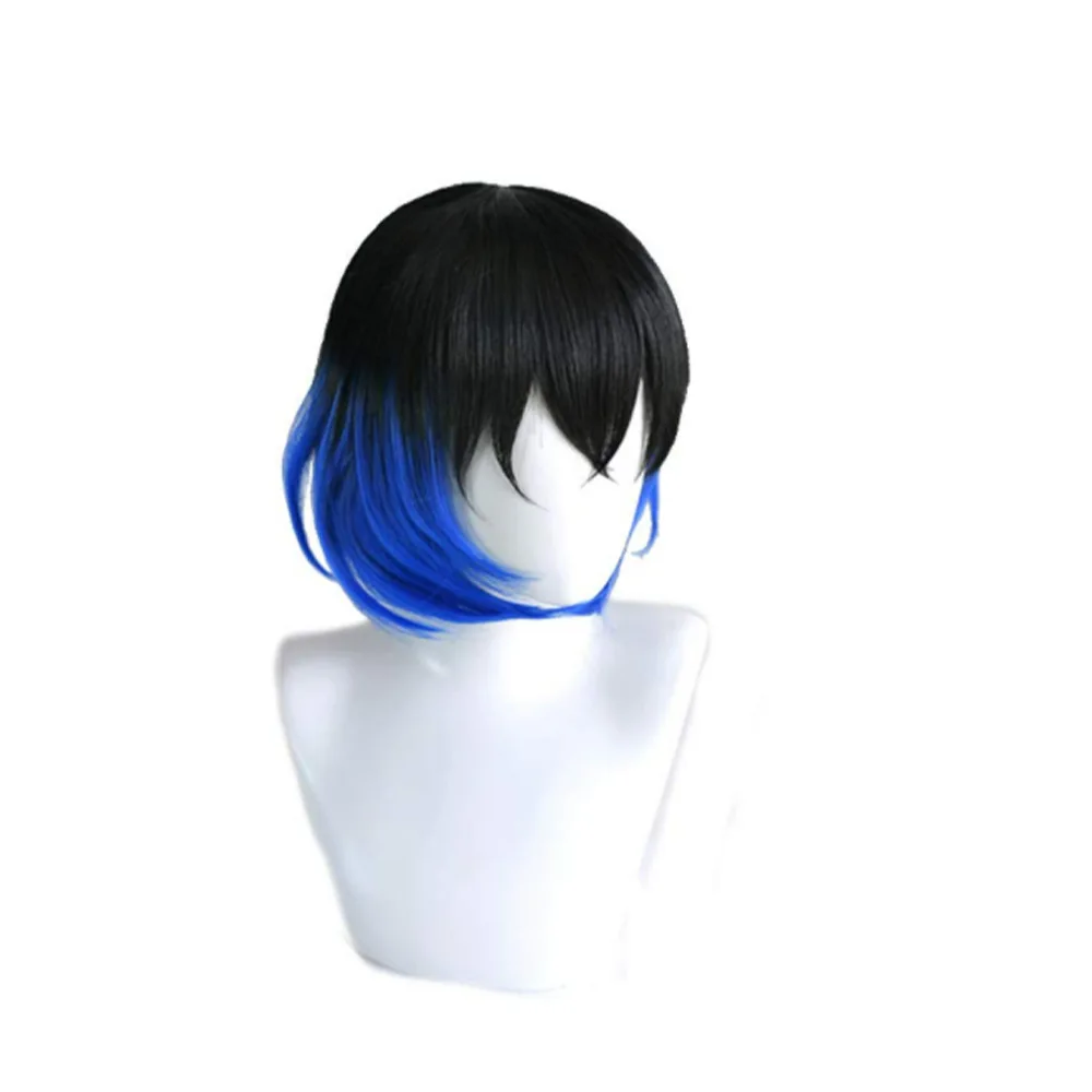 : Giyu Tomioka, Gradient Blue Cosplay Wig