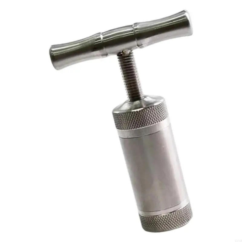 Compactador polvo compacto y metálico con cómodo para hierbas y especias, prensado preciso, funcionamiento suave, M4YD