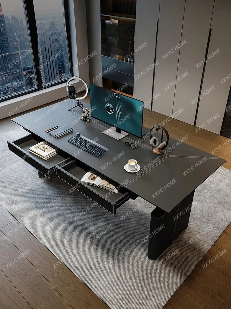 -*Intelligent electric lifting computer desk double desk e-sports learning workbench