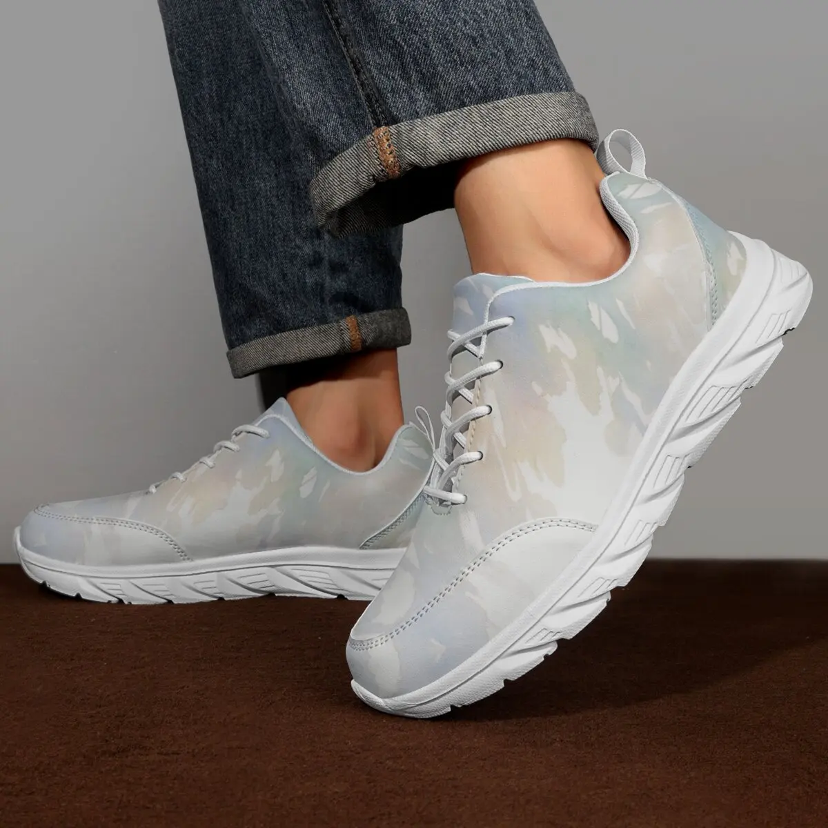 

Large-sized Parent-child Shoes Bloody Clown Halloween Simple Personalized Customization Festival Style Casual Sports Shoes