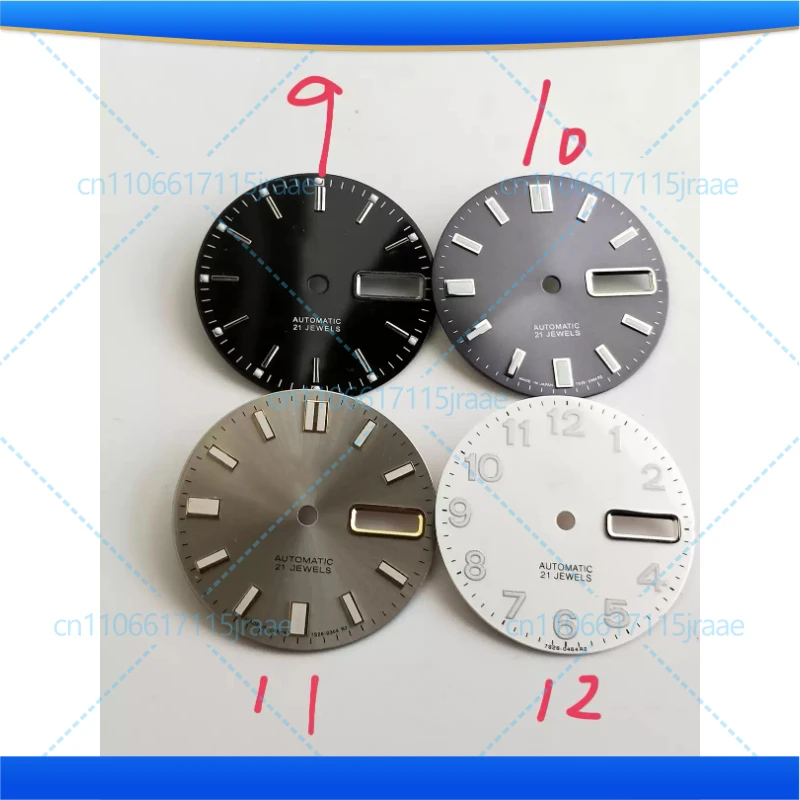 For 7009A 7s26A Movement Dial Old Version Slanted Handle 3.8 Digit Watch Dial 28.5mm Tool Parts