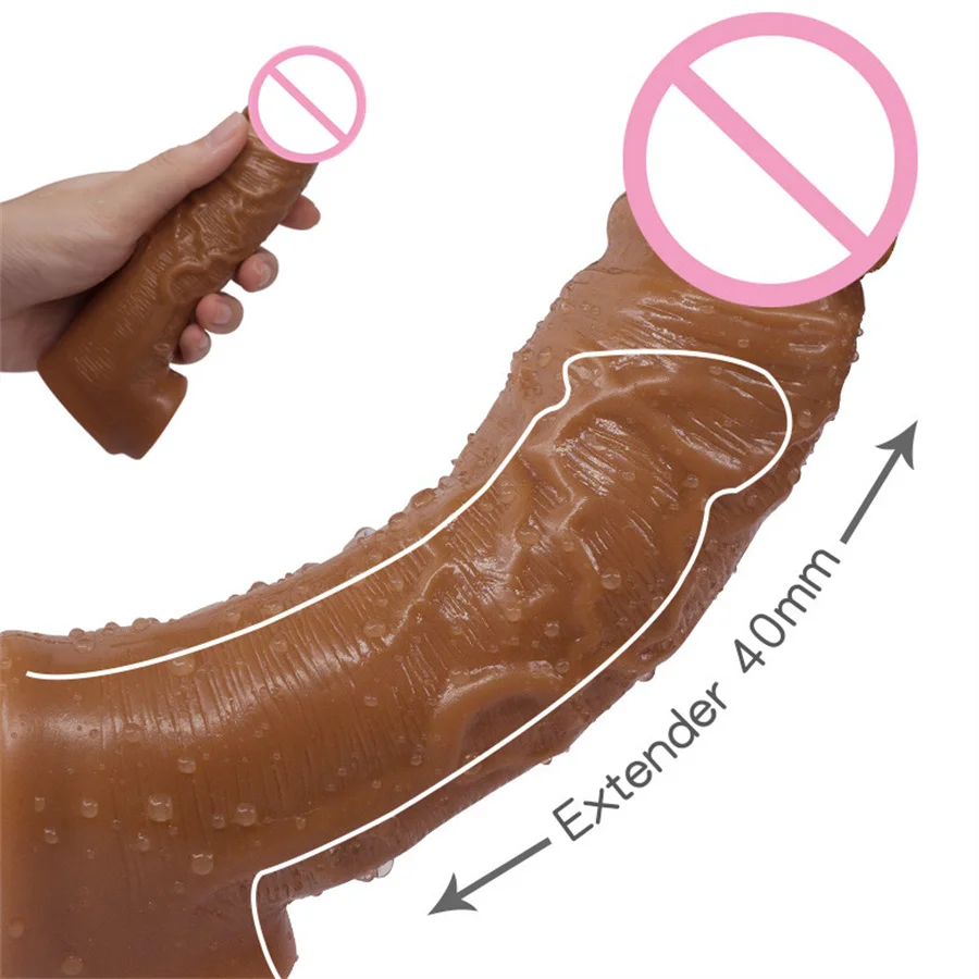 Penis Sleeve Enlargement Extender Reusable Condoms Enhancer Delay Ejaculation Penis Cocks Cover Sexual Tools Sex Toys For Men