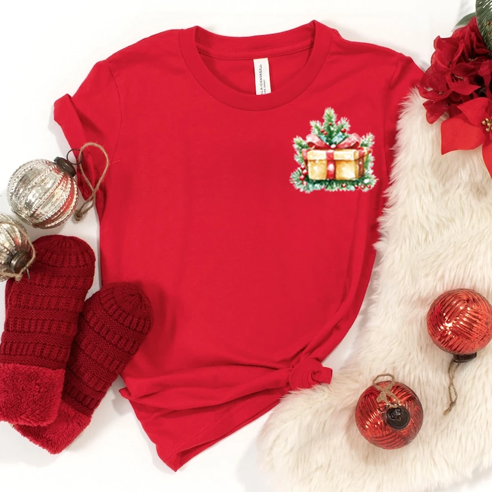 Christmas fawn, Santa Claus pattern heat transfer sticker DIY hot paint paste Heat transfer paste ironing clothing accessories