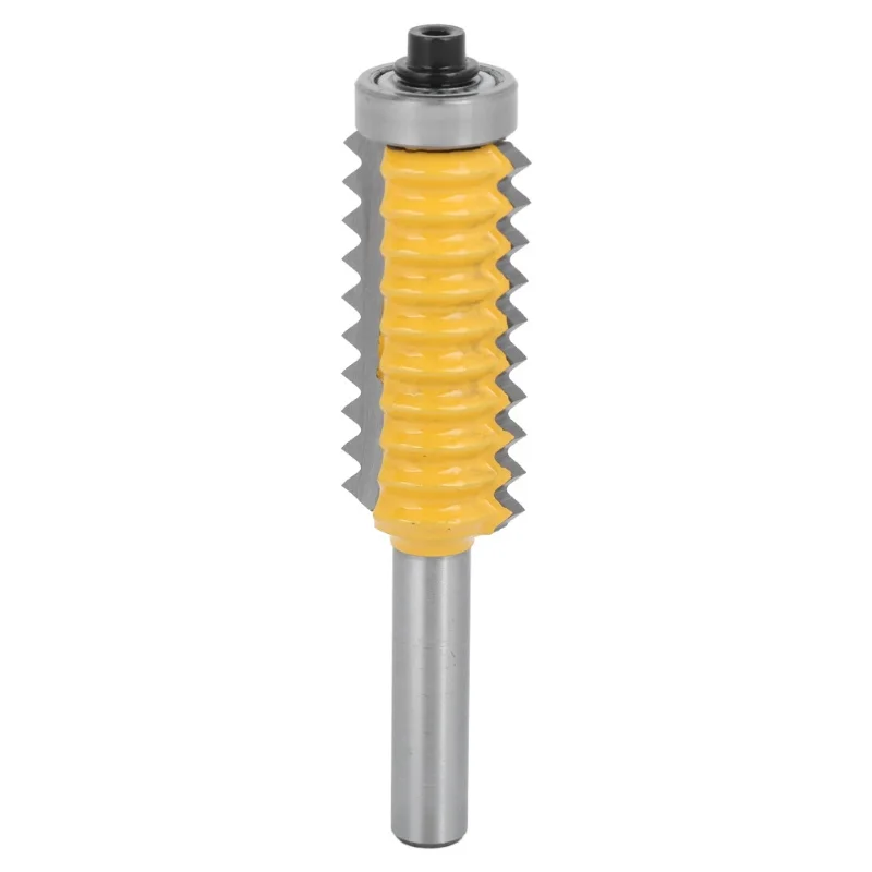 

8 Shank Woodworking Cutter Rail Stile Router Bit Line Wave Type Wood Milling Knife(Multi Tooth Woodworking Cutter 8 X 41 )