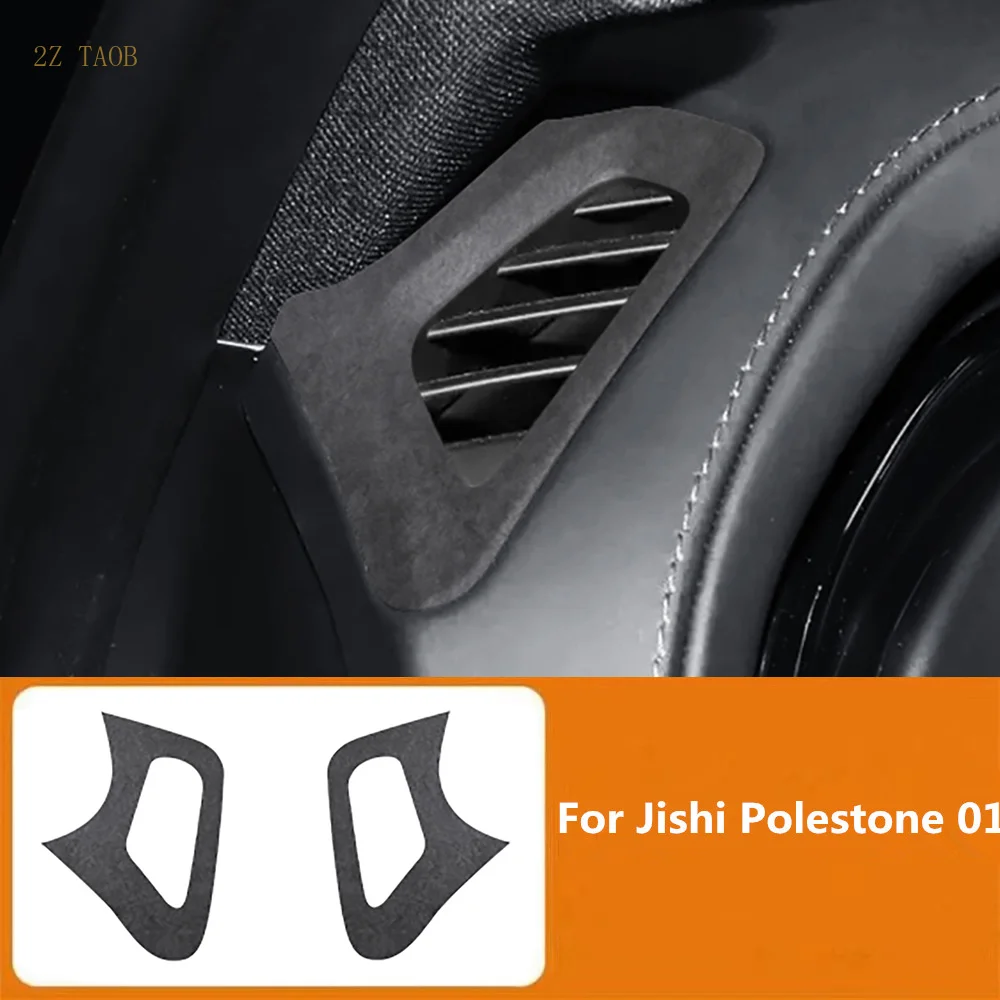 Car Dashboard Left Right Both Sides Air Vents Decorative Stickers For BAIC Jishi Polestone 01 Rox 01 Interior Accessories