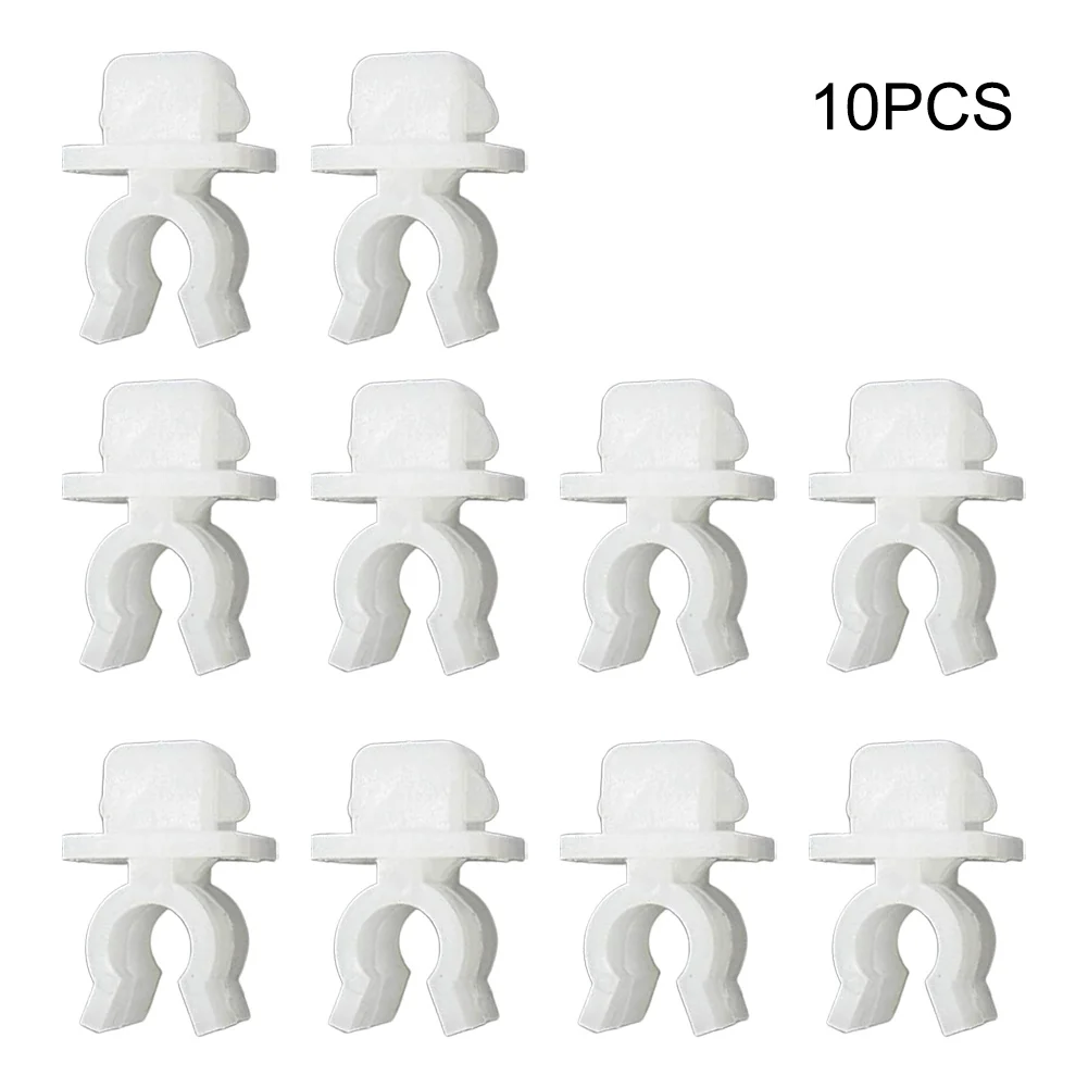 10Pcs Car Fastener Hood Bonnet Prop Rod Support Clip Nylon Retainer 53455-33010 53455-33011 For Toyota Car Accessories