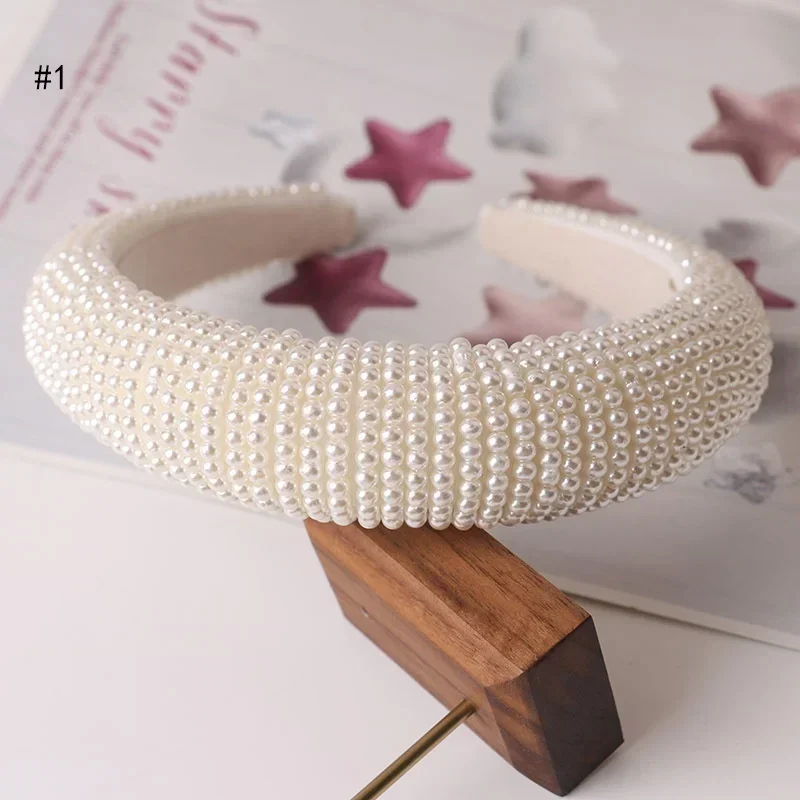 Women Fashion Retro Pearl Headbands Exquisite Hair Accessories for Women\'s Hands Girl\'s Hair Accessories Fashion Creative Gifts