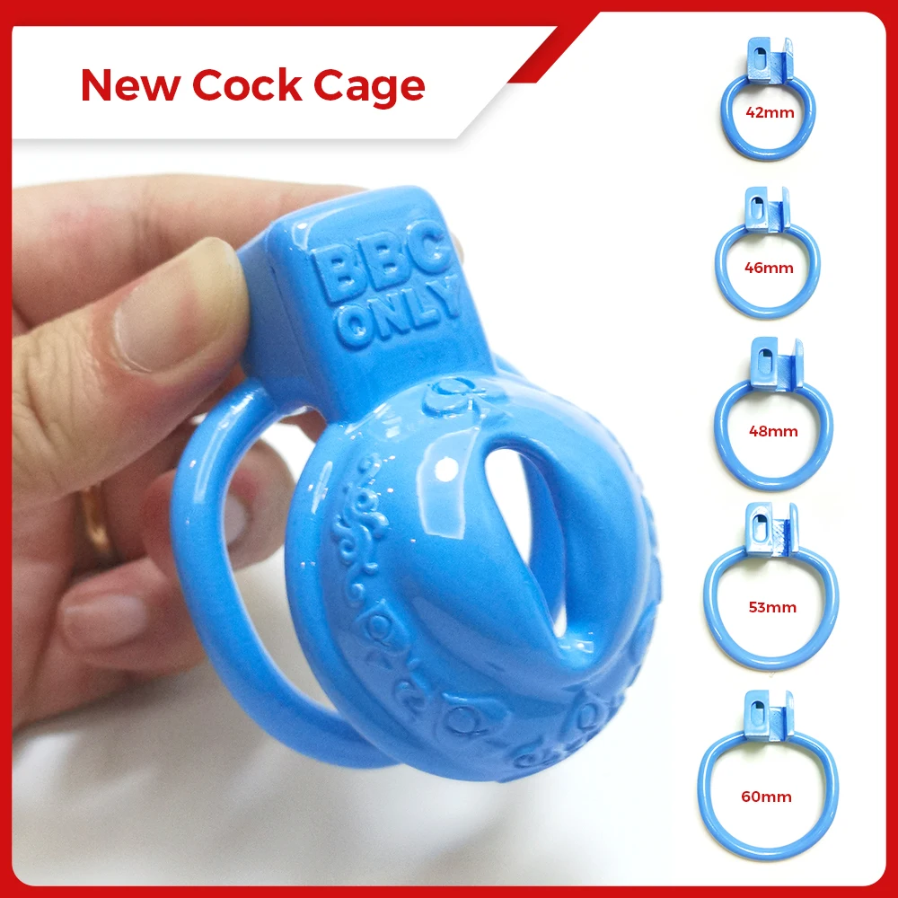 

BBC ONLY Blue Pussy Vagina Chastity Cage Lock Penis Cage Bondage Belt Fetish Gay Ladyboy Sissy BDSM Sex​ Toy for A Men