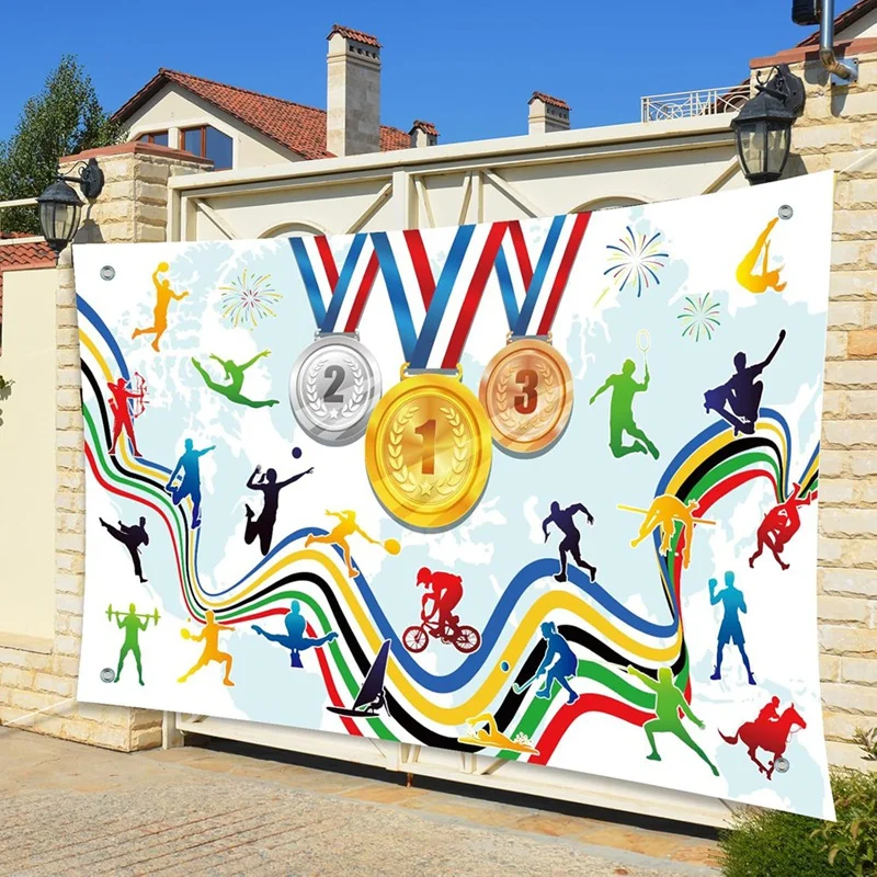 Sport dekorationen Banner gehen für Gold großen Sportplatz Zeichen Banner 70x43 Zoll Sport party Dekorationen für den Sommers port