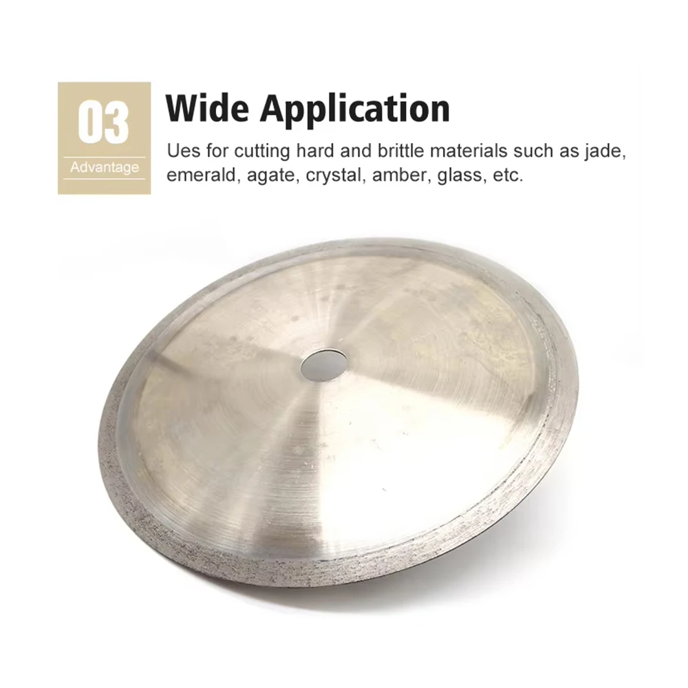 100 إلى 350 مللي متر أسطوانة تقطيع الماس لملحقات دوارة عجلة طحن بتصميم ماسة سوبر رقيقة شفرة المنشار عجلات مجوهرات حجر زجاجي #5