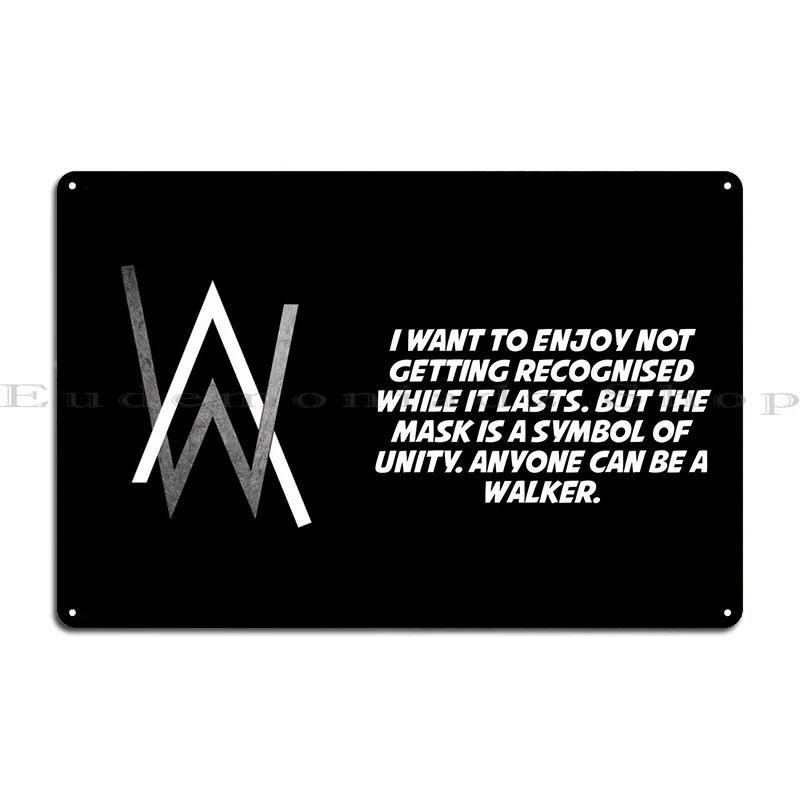 Allan Walker Metal Sign Cinema Custom Cinema Designing Cinema Tin Sign Poster