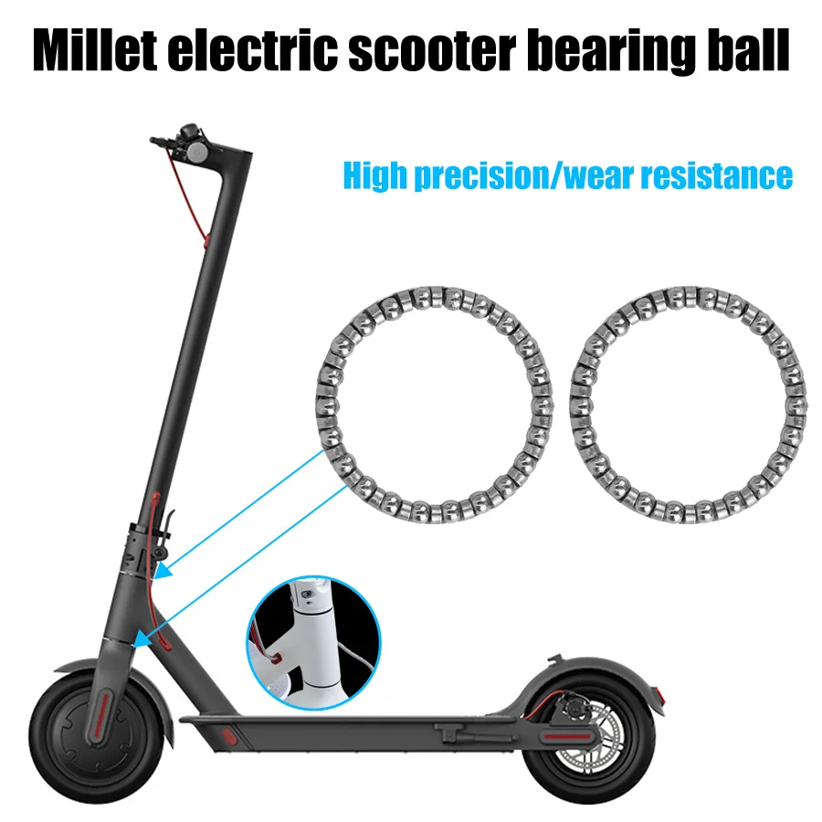 Scooter Front Fork Tube Bearing Bowl Pole Rotating Kit For Xiaomi Mijia M365 /M365 Pro Electric Scooter Spacers Repairing Parts