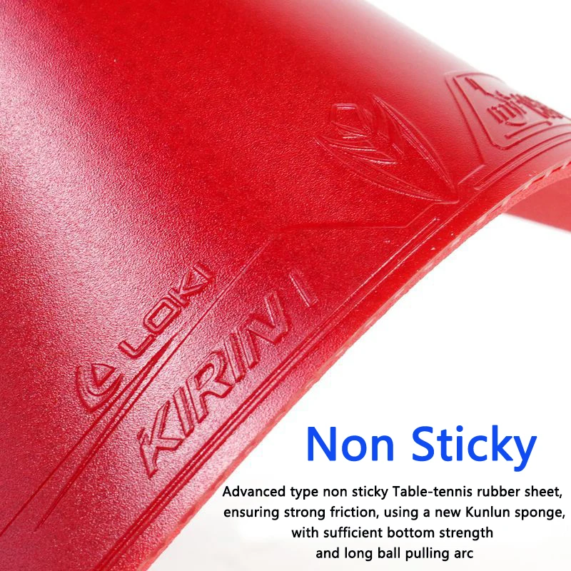 LOKI Kirin K1 Non Sticky Pimples-in Ping Pong Racket Rubber High Elasticity Cake Sponge Backhand(counter) Attack Rubber Sheet