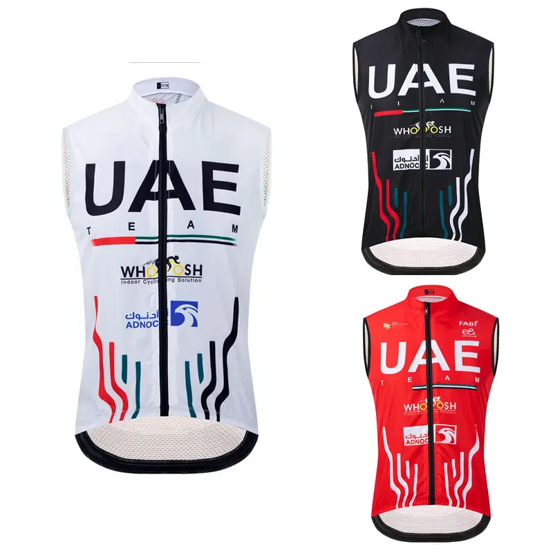AliExpress NONE New Uae Team Summer Night Riding Jersey Specific Windproof and Waterproof Charging Vest, Highway Mountain Specific Unisex