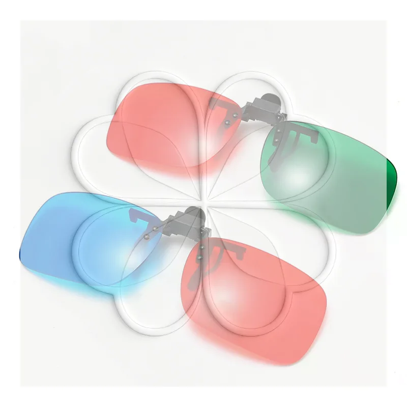 Universal Anaglyph 3D Vision Glasses Portable Frame Glasses For Home Movie Watching
