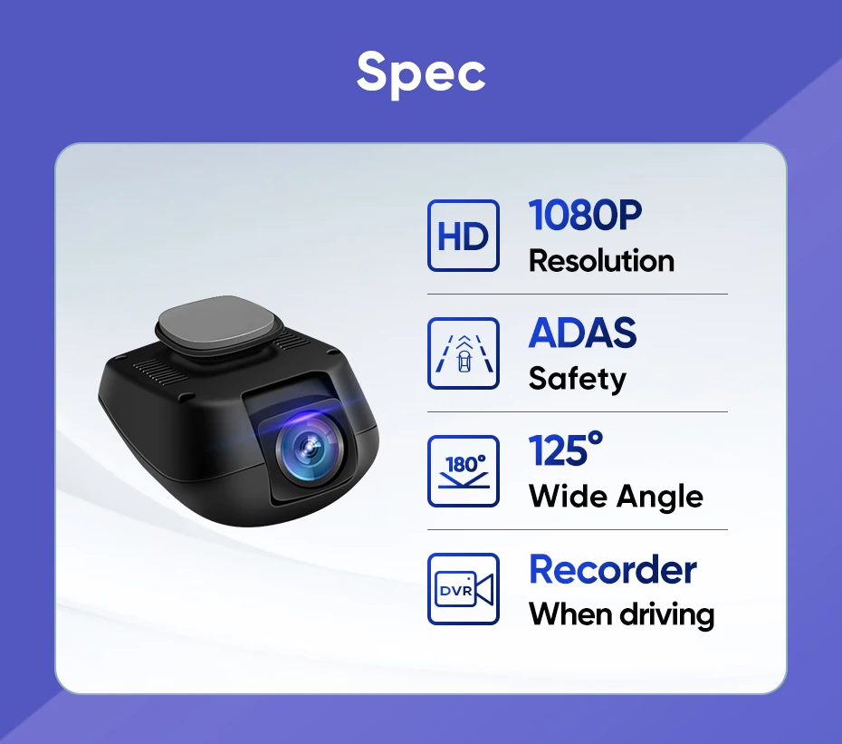 Ainavi Wasserdichte HD AHD Rückfahrkamera 1080P DVR Fahrrekorder Dashcam ADAS für Android Multimedia-Player-System – Detail 12