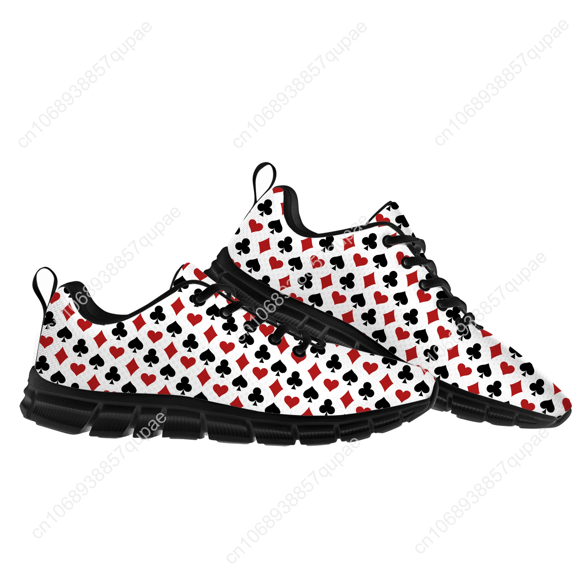 

Playing Card White Cloth 3D Print Sports Shoes Mens Womens Teenager Sneakers Fashion Casual Hiking Sneaker Custom Built Shoes