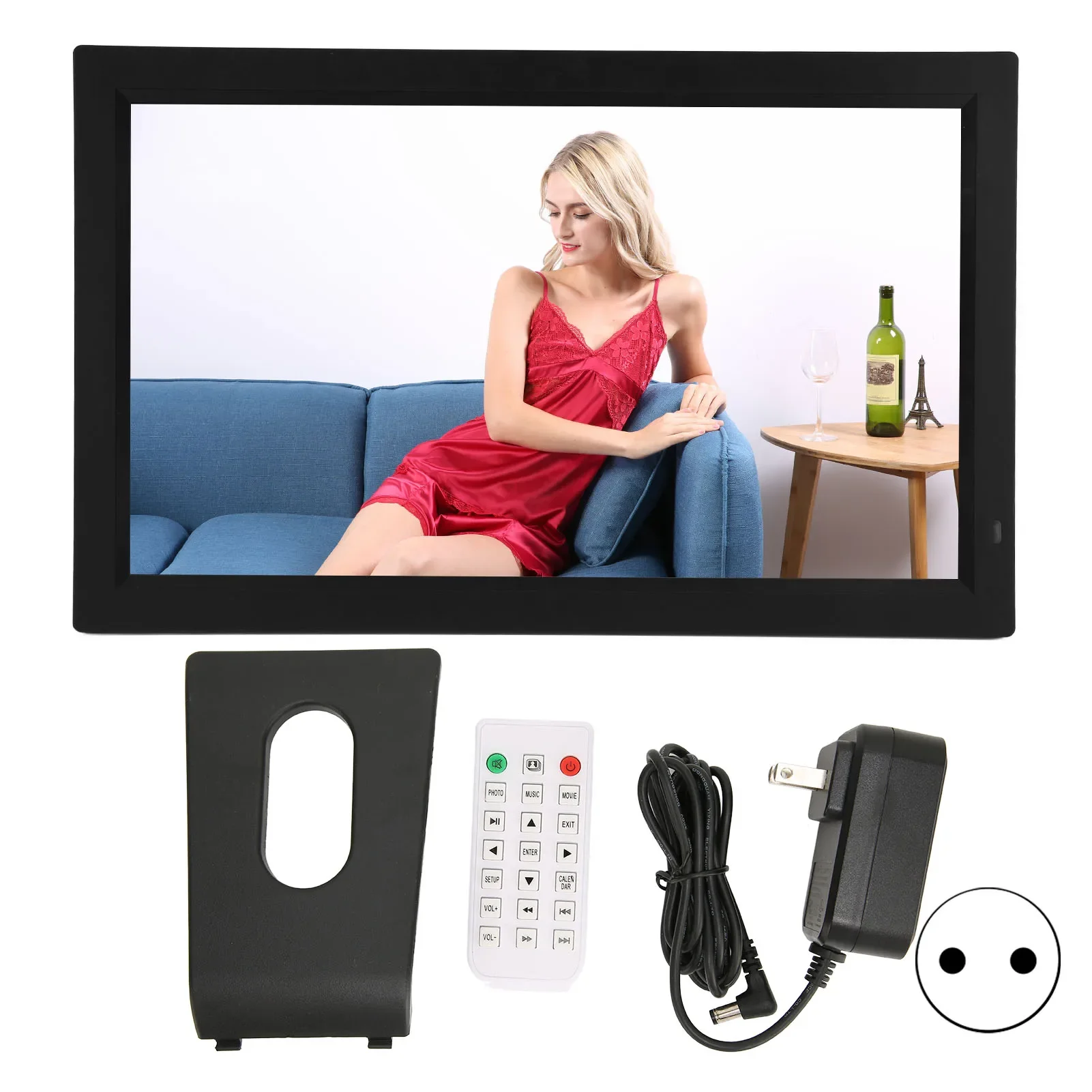 21.5 Inch Ips Screen HD Digital Photo Frame with Remote Control-High Quality Electronic Picture Frame for Smart HD Display