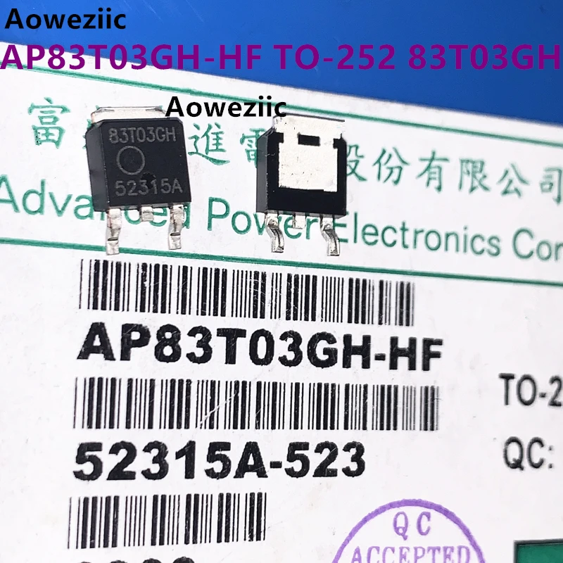 AP83T03GH-HF TO-252 83T03GH MOSFET 75A 30V, neuf, Original