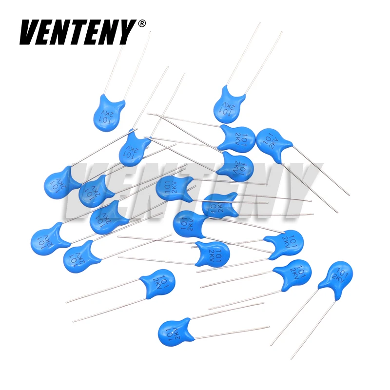 20pcs High Voltage Ceramic Capacitor 2KV 15PF 22PF 100PF 120PF 150PF 220PF 330PF 470PF 680PF 1NF 1.5NF 2.2NF 3.3NF 4.7NF 10NF